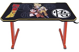 Subsonic - Dbz Dragon Ball Z - Escritorio Gaming Ergonómico Con Acabado De Carbono Para Pc - Mesa Gamer Con Licencia Oficial (Windows 8)