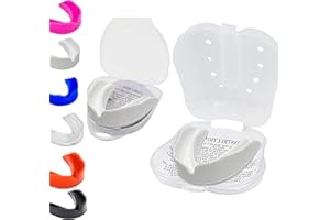 JOGI Mouthguard for Boxing Rugby Mougthguards Childern Junior Soft Kids Gumshield Sports Youth Football Rugby Soccer Hockey Muay Thai MMA Kickboxing Martial Arts Under Age Years 6-8 7 9 10 11 12 White