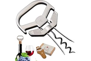 LUCYLANKER Flaschenöffner Wein, 3 in 1 Ah So Weinöffne, Alter Wein Korkenzieher, Weinflaschenöffner für Spröde Korken, Flaschenöffner für Weinkenner, Geschenk für Weinliebhaber (Klassiker)
