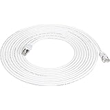 Amazon Basics - Cavo di rete Ethernet patch Cat7 ad alta velocità gigabit con connettori RJ45, bianco, 6,1 m