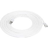 Amazon Basics Cat 7 RJ45 Gigabit Ethernet Broadband Internet Cable 6 Meters Pack of 1 White