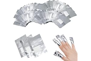 NIMISYRA 100pcs Nail Foil Aluminium Wraps Wraps Remove Nail,with Lint-Free Cotton Pads for Fast & Gentle Soak Off,Simple-Fast-Gentle Very Simple and Easy to Use