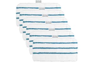 6 Lingettes pour Black et Decker Balais Vapeur FSMP20 Steam Mop pour Black Decker FSM1630, FSM1616, FSMH13E5, FSM1321, FSM1605