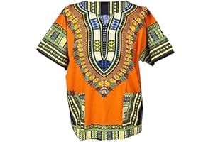 Lofbaz Robe Chemise Unisexe Africaine Traditionnelle Imprimé Dashiki Hippy