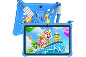 GOZZGEAR Android 13 Kids Tablets 7 inch for Toddler, Parental Control, Free Kids APP, 32GB, Expandable 512GB, 3500Mah, WiFi Dual Camera with Eye Protection, Blue