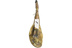 Jamón de Cebo Ibérico 50% Raza Ibérica. Peso de 8-8,5 Kg. Precio 149€. Entrega en 24/48H. Elaboración en Guijuelo.