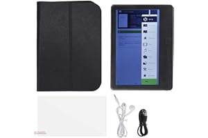 Yoidesu E Reader, 7in Portable Color TFT LCD 16:9 Screen HD Black E Reader Books with Navigation Button and Protective Case(16GB)