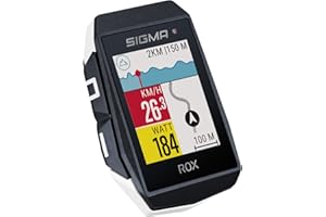 Sigma Sport ROX 11.1 EVO White | Wireless Bicycle Computer GPS & Navigation Including GPS Holder | Outdoor GPS Navigation wit