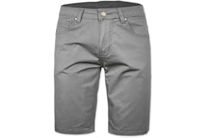 VEQUÈ Bermuda Uomo Cotone 5 Tasche Pantaloncino Leggero Vari Colori Shorts Comodo