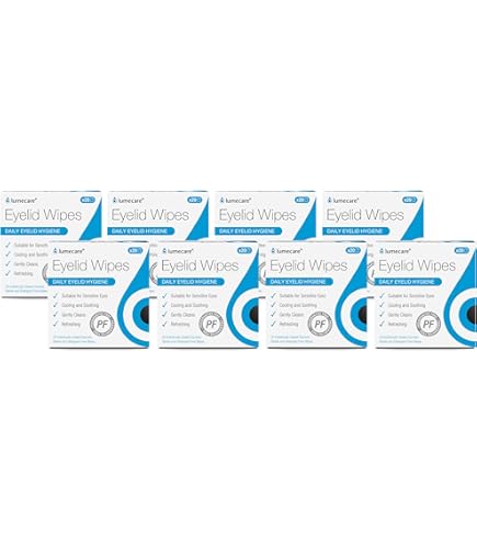 Luecare Eyelid Wipes (4 Boxes, 80 Wipes) : Aazon.co.uk
