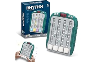 POPOYU Electronic Music Rhythm Game Machine Handheld,Upgraded Rhythm Master Game Console Quick Press Push Game,Pop It Game Sensory Fidget Toys for Kids Age 4 5 6 7 8 9 Gifts,Christmas Stocking Fillers