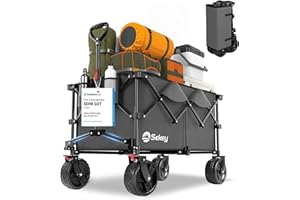 Sekey XXL Plus Wózek składany z hamulcami, 200 l, obciążenie 200 kg, bardzo szerokie opony na wszystkie tereny, opatentowany, składany z czterech kierunków, XXL PlusB 4011, antracyt