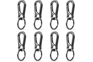 KMKANPO mosqueton llavero,llavero mosqueton,Mosquetones Pequeños,llaveros con mosquetón,Gancho Llavero,para Hombres Mujeres