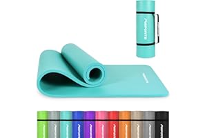 MSPORTS Tappetino Fitness & Yoga Premium antiscivolo – vari formati e colori – Mat da Ginnastica Premium per casa, palestra e Pilates