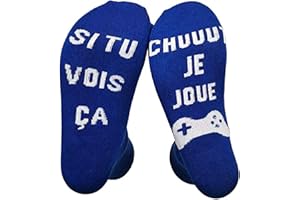 YLYDMY Chaussettes Coton,Chaussettes Amusantes,SI TU VOIS ÇA,Chaussettes Courtes Fantaisie Nouveauté Chaussettes Lettres Cadeau pour Chaussette Drôle
