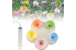 TUZHE Abbeveratoio per api da giardino, 5 pezzi, abbeveratoio per insetti con siringa da 20 ml, tazze per bee e api, bisogna di luoghi sicuri per bere