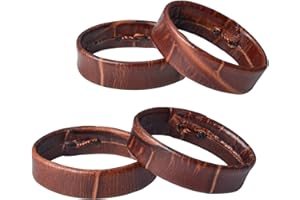 WOCCI Passanti per Cinturino Orologio in Pelle, Confezione da 4 Anelli di Ricambio, Compatibili con Cinturini per Orologi da 18mm 20mm 22mm