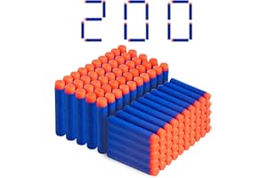 MOONSING Freccette in schiuma di ricarica a sfera da 7,2 cm per Nerf Strike Elite Series Blasters Compatibile, Munizione di morbida Dart Bullet Ricarica in giochi e giocattolo per bambini all'aperto, 200 pezzi