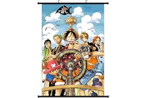 IFHDO Poster en Tissu Manga Anime Wallscroll One Piece Poster Manga One Piece Esthétique Chambre Décor Poster Décoratif Art Mural de Défilement pour Les Décorations à La Maison 40 * 60 cm