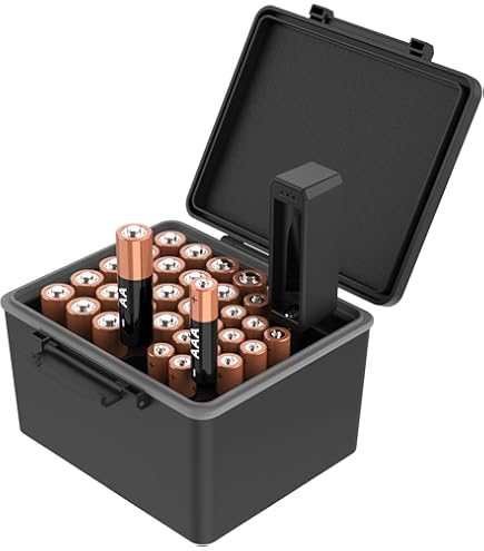 Boîtier Rangement Piles 18650 JJC - 6 Emplacements, Protection Choc/Humidité, Transparent