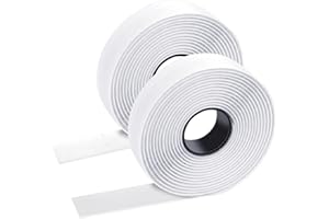 Scratch Autocollant Double Face, Scratch Adhésif, Bande Scratch Adhésive, l'installation de ces attaches remplace les vis, les clous, les boutons-pression et les rivets, 2 cm x 1,8 m blanc