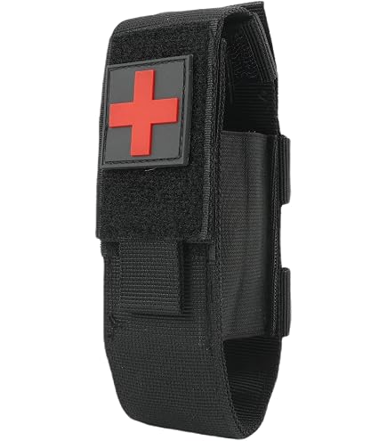 YNR Tourniquet-Halter MOLLE-Tasche – Nylon, Schwarz, Wasserabweisend, Für EDC, Polizei, Militär, Erste Hilfe YNR Tourniquet-Halter MOLLE-Tasche – Nylon, Schwarz, Wasserabweisend, Für EDC, Polizei, Militär, Erste Hilfe