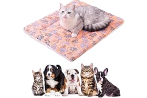 BAOSROY Selbstheizende Decke für Hunde Katzen,Haustiere Wärmematte Winter,Selbstwärmende Hundematte,Selbstwärmende Katzendecke,Haustiere Wärmematte,Wärmedecke Ohne Strom Flauschig und Weich,Waschbar