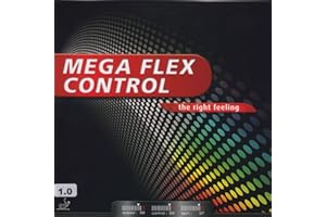‎GEWO GEWO Mega Flex Control Tischtennis Belag – kontrolliert & spinfreudig für modernes Allroundspiel – Medium Schwamm – 1,3 mm bis 2,0 mm – AR+