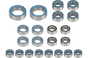 VGEBY 22PCS RC Bearing Kit, Stainless Steel Ball Bearings Accessories for Traxxas TRX4M 1/18 RC Crawler Car Upgrade Parts