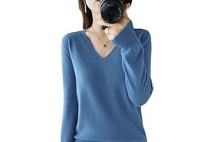 YTR6RTW Autumn Winter Sweater Women Keep Warm V-Neck Pullovers Knitting Sweater Long Sleeve Loose Tops