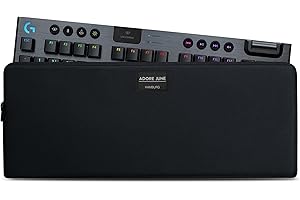 Adore June Keeb Pro Housse Compatible avec Logitech G915 TKL Lightspeed/Logitech Pro X/Logitech Pro K-DA, Sac en Tissu Pratique pour emporter Votre Clavier, Noir