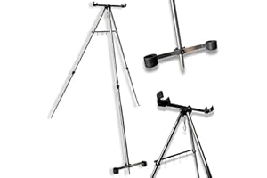 LIDSTERS FISHING SUPPLIES LFS SEA FISHING TRIPOD BEACH ROD STAND FOR 2 SEA FISHING TACKLE RODS REELS 6ft