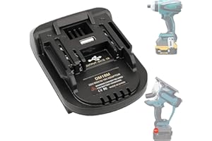 URUN DM18M Battery Adapter for Dewalt 20V, Milwaukee M18 & Makita 18V Cordless Tools with USB Charging & Protection Features