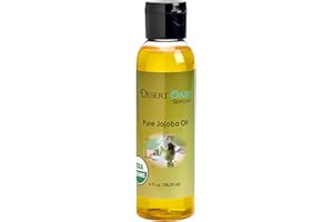 DESERT OASIS SKINCARE Pure Golden Jojoba Oil, 4 Fluid Oz (118 Ml), Cold Pressed, Not Deodorized, All Natural With Spray Applicator, Grown And Pressed In Usa