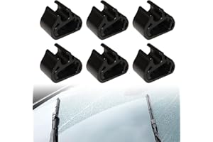 TERRAXIS 6 Pcs Clips de Serrage pour Peugeot 5008, 3008, Clips Essuie Glace pour Citroën C5, DS7, Fixation Tuyau de Bras Essuie Glace Avant, Attache Balai Accessoire, Accessoire de Remplacement Lave Glace