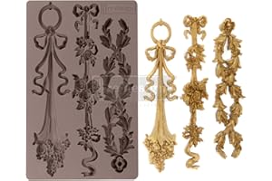 PRIMA MARKETING Redesign With Prima Clay, Soap Making Molds,Pottery & Modeling Clays, Sorrento Laurels, 5"x8"x12mm