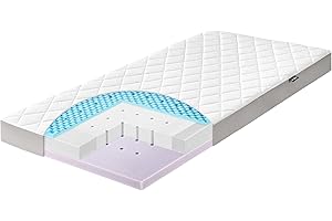 Julius Zöllner Babymatratze Dr. Lübbe Air Premium, TÜV zertifiziert, Standard 100 by OEKO-TEX, 70x140 cm (1er Pack), Weiß