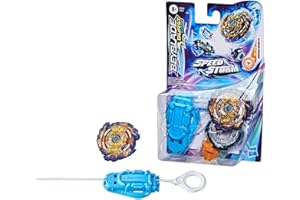 Hasbro Beyblade Burst Surge, Starter Pack avec toupie de compétition Speedstorm Mirage Fafnir F6 et Lanceur