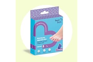 feet bcn Separadores de Dedos Relax | Corrector de Juanetes, Dedo Martillo y Dedos Superpuestos | Alivio del Dolor Hallux Valgus (Mini)
