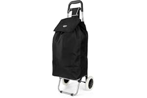Hoppa 57Ltr Lightweight Shopping Trolley 2024 model, Hard Wearing & Foldaway for Easy Storage With 1 Years Guarantee