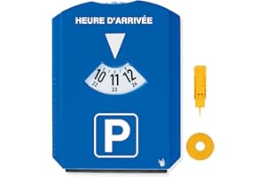 pubblimania Disco de Aparcamiento Multifuncional France 5 en 1: rascador de Hielo, espátula de Goma, Carro de Monedas y perfilador (Francia)