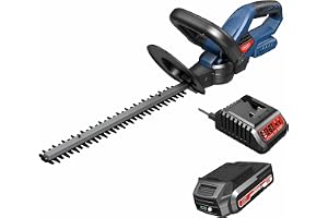 IDEAL POWER TOOLS IDU HT-16 Ultra Series Cordless Hedge Trimmer Machine - 16inch/410mm Cutting Length, 1300 RPM, 2000mAh Battery & Charger Included. Certified by CE, CB, ROHS