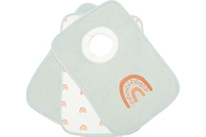 Kindsgard Happaklat Set of 3 Slip-On Bibs - Quick To Put On & Take Off - Baby Bib - Burp Cloths Baby - Washable up to 40°C