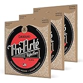 D'Addario 3'L&uuml; Paket, Klasik Gitar Tel Seti, Pro-Arte, Sılve