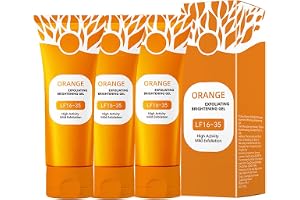 Orange enzymer exfolierande gel, naturlig apelsinskalningsgel för ansikte djuprengöring och porrengörare, mjuk ansiktsskrubb