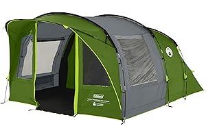 Coleman Rocky Mountain 5 BlackOut Tent | 5 Man Family Tunnel Tent with 2 Special Darkened Bedrooms and Living area | 5 Person Camping Tent | 4500mm Waterproof | Sewn-in Groundsheet