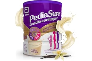 PEDIASURE Crescita e Sviluppo, Integratore Alimentare per Bambini da un anno in su, Multivitaminico con 27 Vitamine e Minerali e Proteine, Confezione 850g, gusto Vaniglia