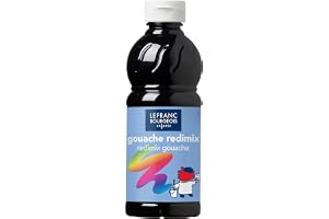 Lefranc & Bourgeois 188017 Barn färdig att använda flytande Tempera Redimix Gouache färg, 500 ml flaska