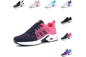 Hitmars Basket Femme Chaussures de Running Chaussures de Sport Course Air Coussin Outdoor Noir Bleu Rose Violet Rouge EU36-EU43