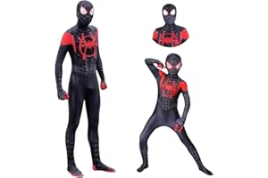 QCCOSER Costume da supereroe per ragazzi e bambini, costume da supereroe con maschera per supereroi, Halloween, carnevale, cosplay